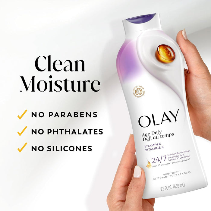 Olay Moisturizing Body Cleanser – Wind-Down Wellness Routine with 24-Hour Hydration (Argan Oil)