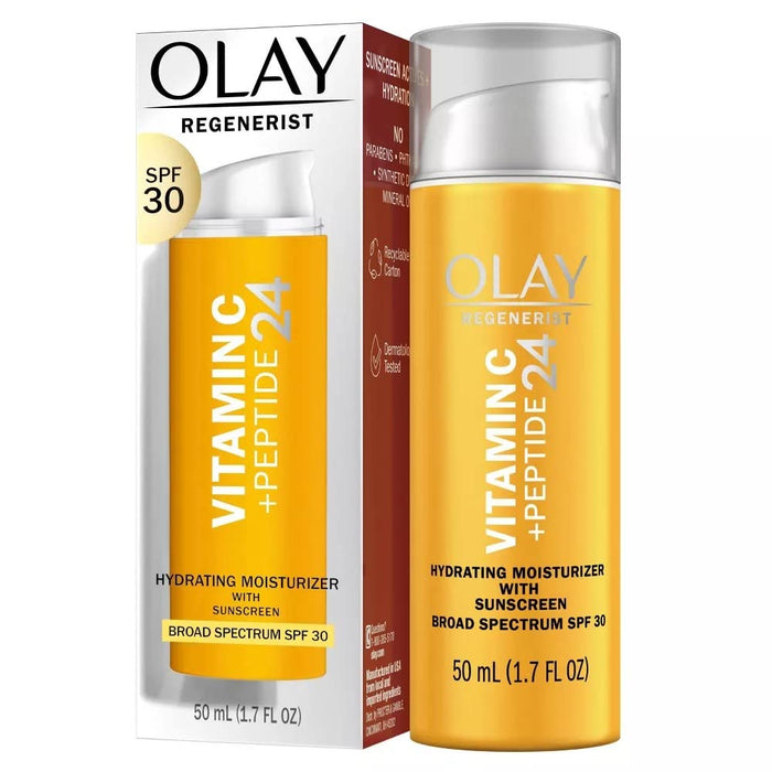 vitamin c and peptide complex for visible brightening and firming