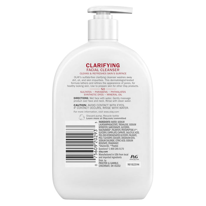 Olay Pure Niacinamide Wash – Simple, Clean-Beauty Cleanser for Every Day
