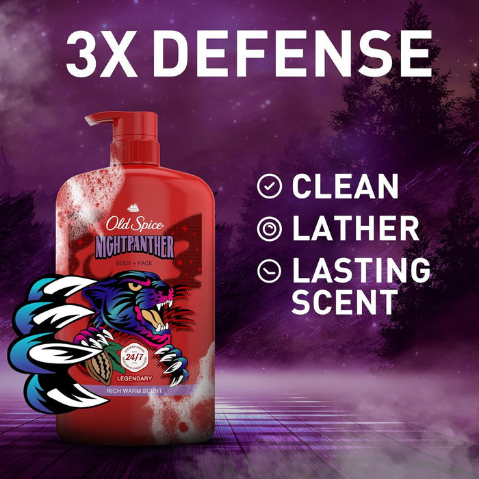 large 33.4 oz bottle size for extended daily use and value