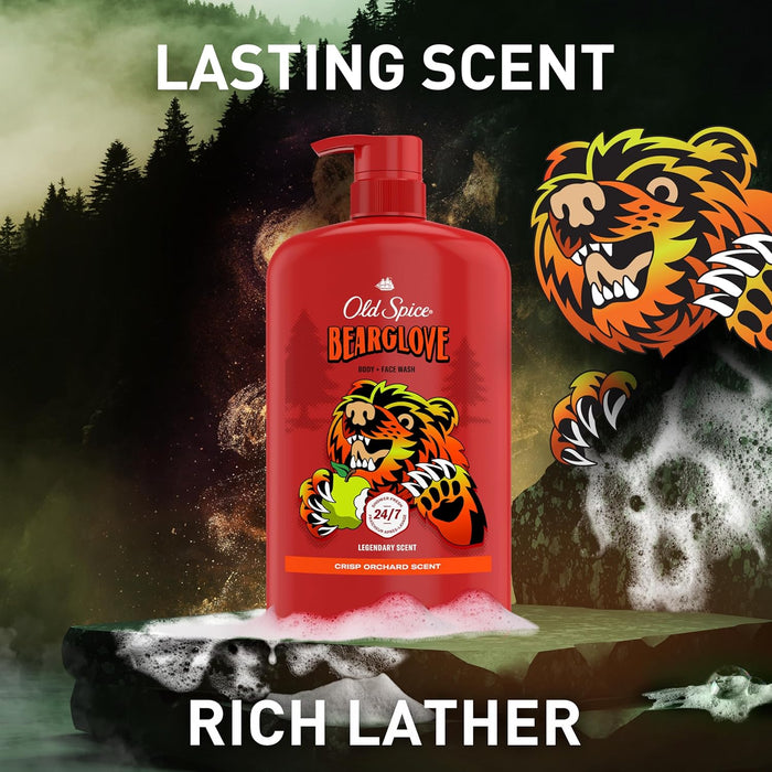 Old Spice 3X Defense Body Wash for Men – Holiday Stocking Stuffer Pack of 4 for Boyfriend, Husband, or Dad