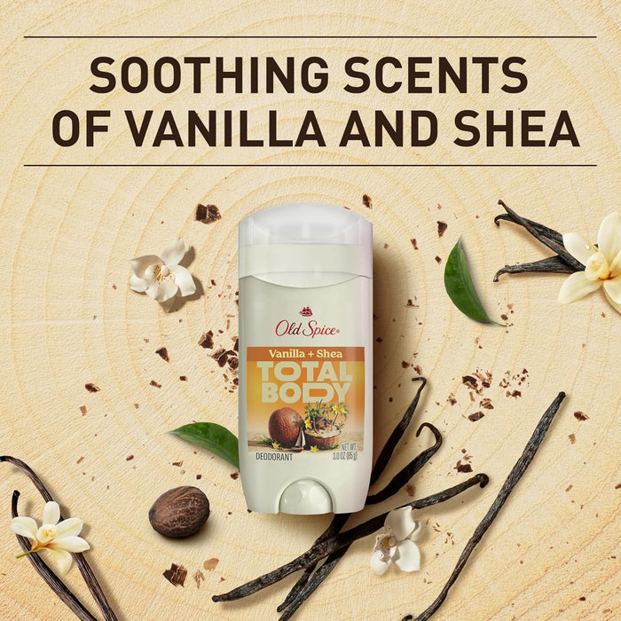 Old Spice Aluminum Free Body Deodorant Stick – Vanilla + Shea Scent for Wind-Down Bath Time