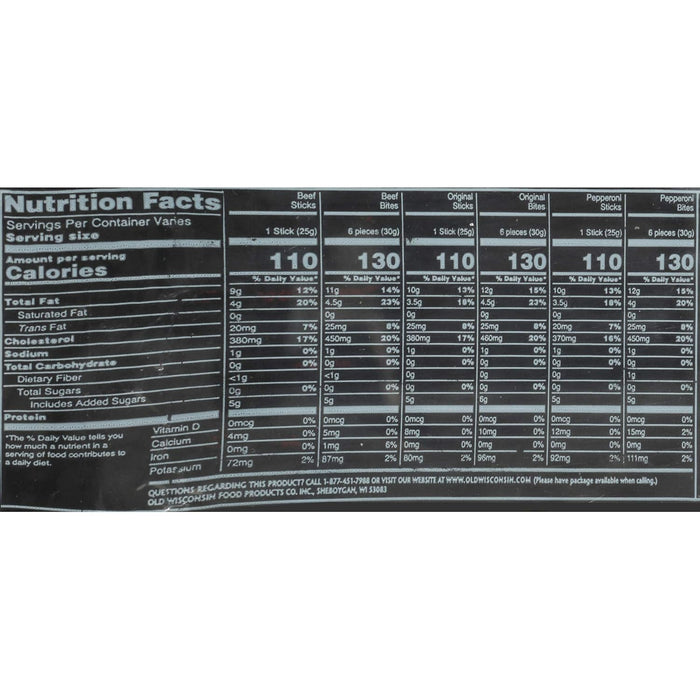 Old Wisconsin Beef Sausage Snack Sticks – Gluten Free Clean Label Snack for Mindful Snackers