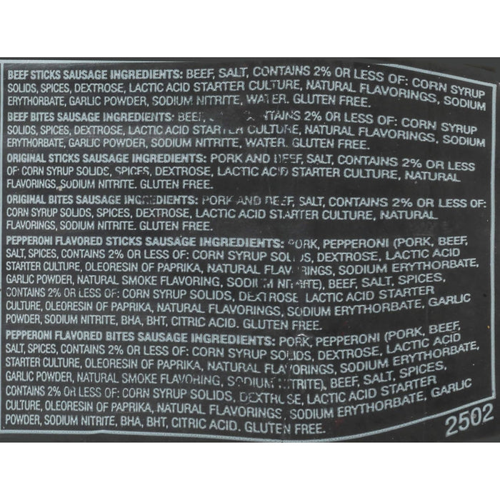 Old Wisconsin Beef Sausage Snack Sticks – Gluten Free Clean Label Snack for Mindful Snackers