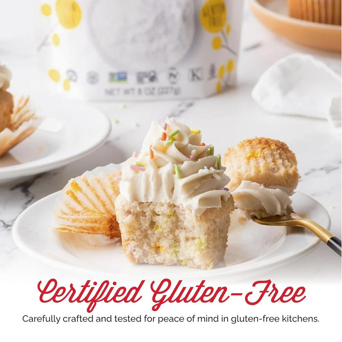 aluminum-free with only three ingredients: cassava starch, sodium bicarbonate, monocalcium phosphate