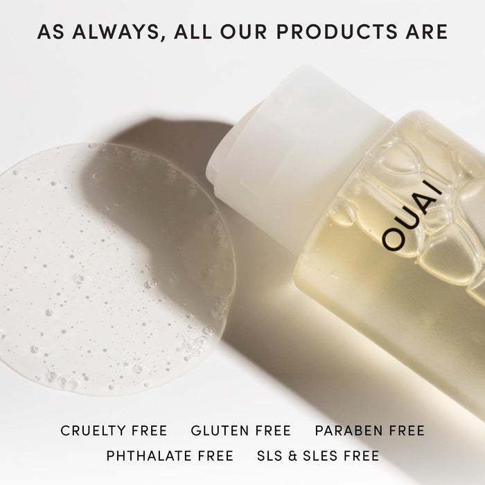 OUAI Fine Hair Shampoo - Gym Bag Thickening Shampoo for the Post-Workout Rinse, Compact Strength Travel Size