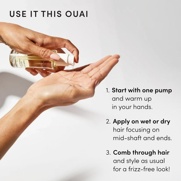 OUAI Hair Oil - Clean Beauty Therapy Oil for the Intentional Wellness Bathroom