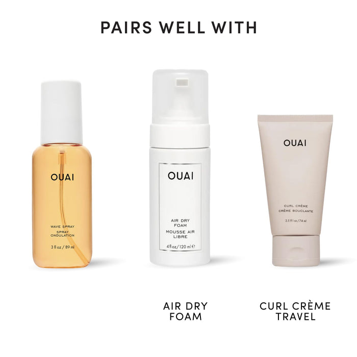 OUAI Wave Spray Adventure Size - Poolside and Campsite Hair Refresher in a TSA-Ready 3 fl oz Bottle