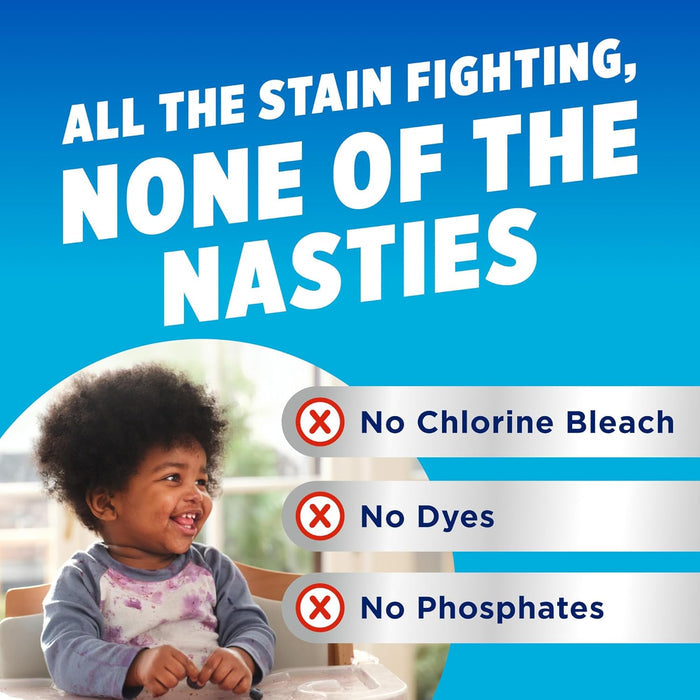 color-safe formula safe for whites, colors, denim, workout gear, and canvas shoes