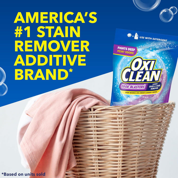 OxiClean Odor Blasters Power Paks – Time-Saving Laundry Booster for Busy Professional Wardrobes, 24 Ct