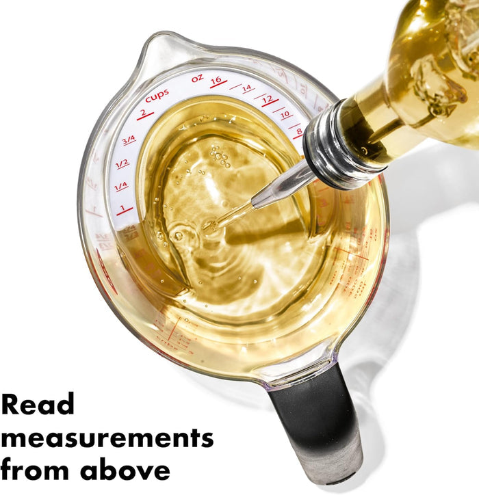 clear plastic body for full visibility of liquid level