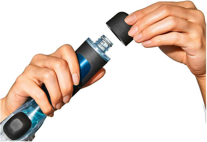 push-button soap dispenser with silicone anti-drip valve