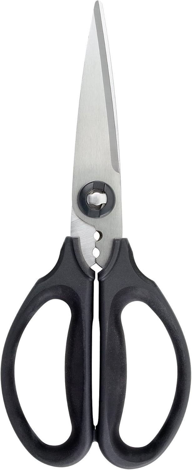 stainless steel multi-purpose blades that cut cardboard, twine, meat, and vegetables