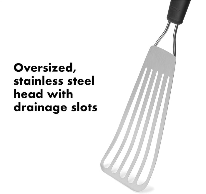 soft, non-slip good grips handle for secure, comfortable control
