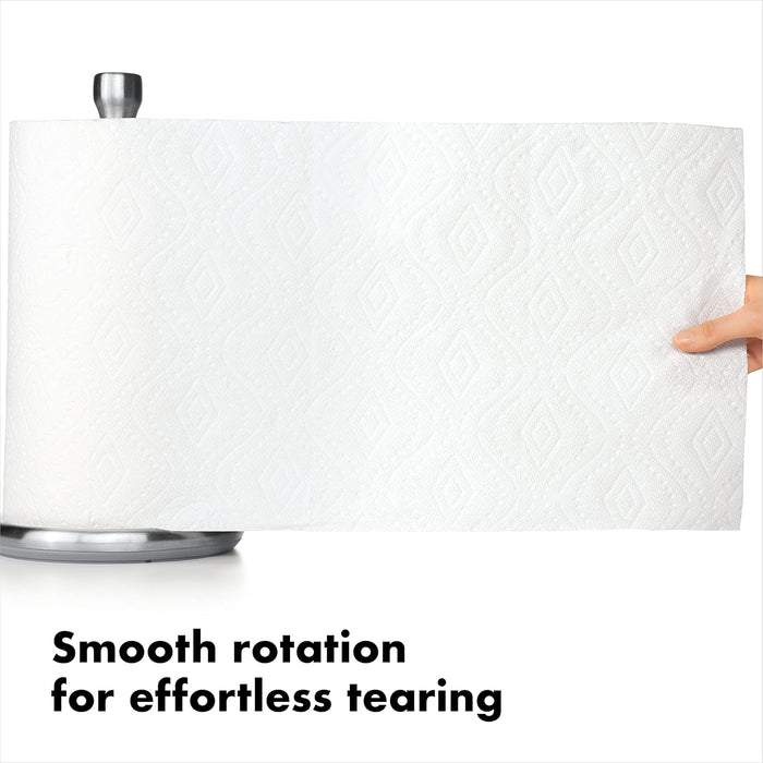 raised lip to keep any roll size, including jumbo, fully contained
