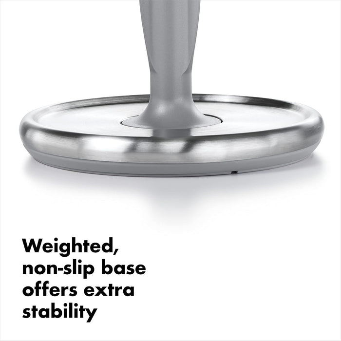 brushed stainless steel body that resists corrosion and complements any decor