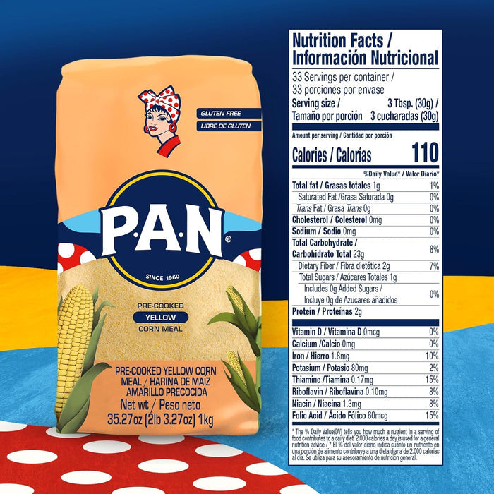 100% selected yellow corn base producing a soft, moldable dough