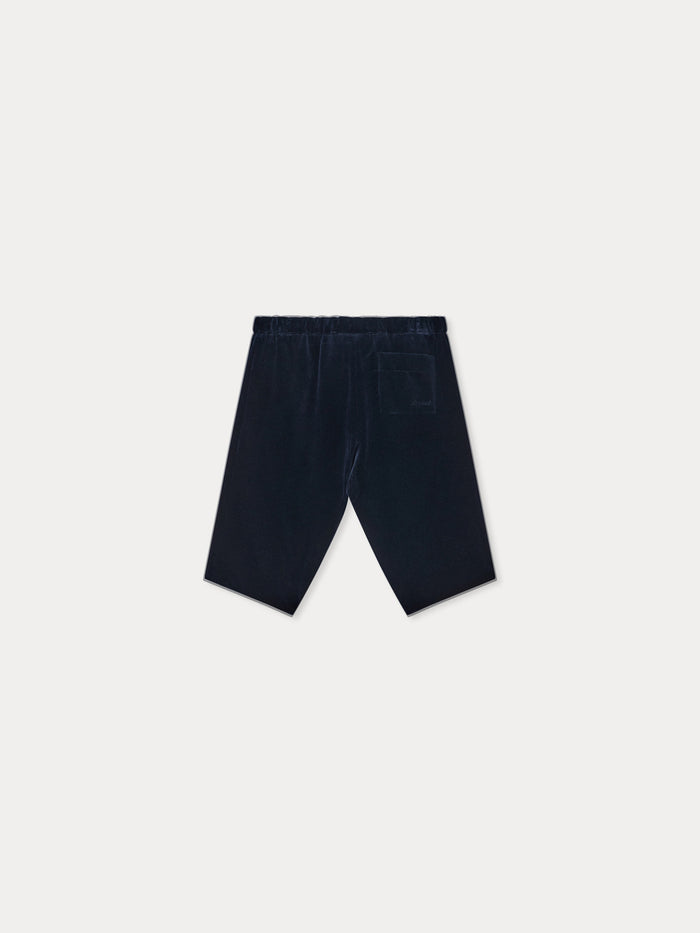 Pantalon bébé Dandy marine en velours de coton biologique