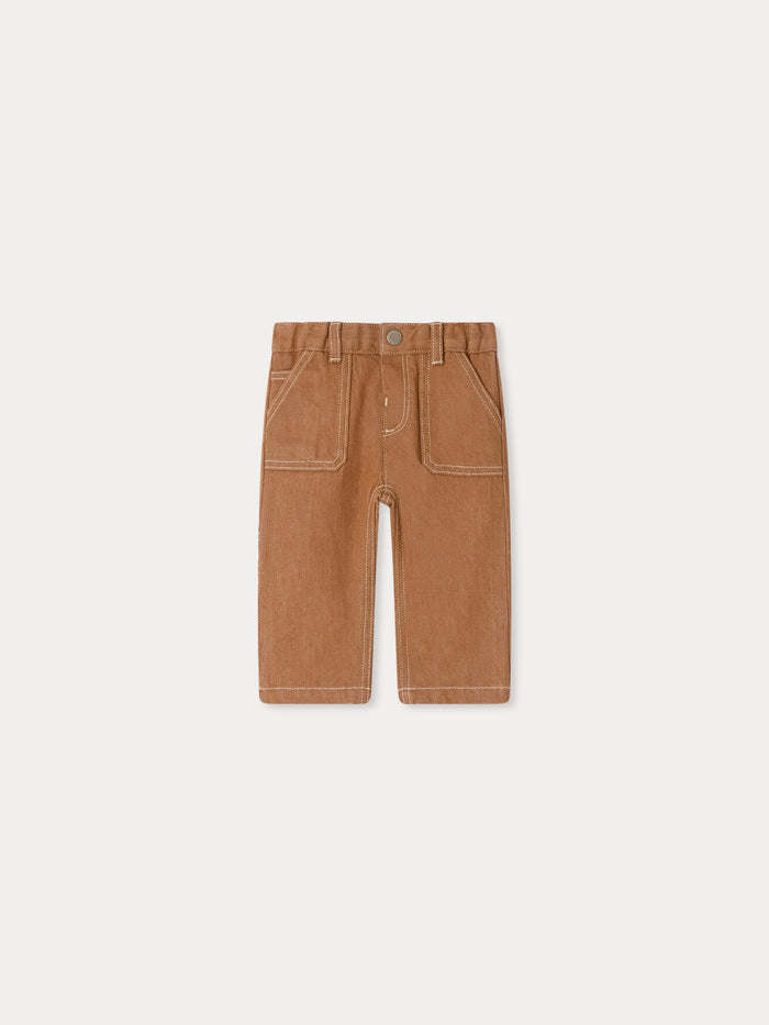 Pantalon denim Gaspar en coton biologique