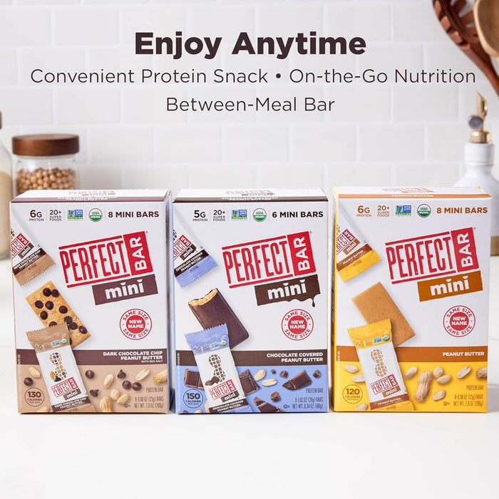 Perfect Bar Mini Protein Bar – Backpacking Snack for Weekend Cooler, 6g Protein in 0.88 oz Mini Bar