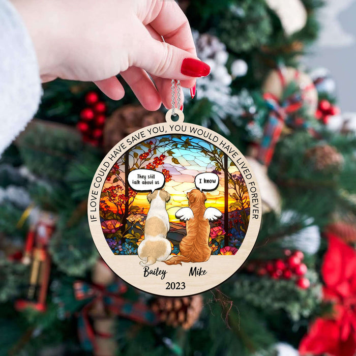 Personalized Dog Memorial Sun Catcher for Dog Lovers