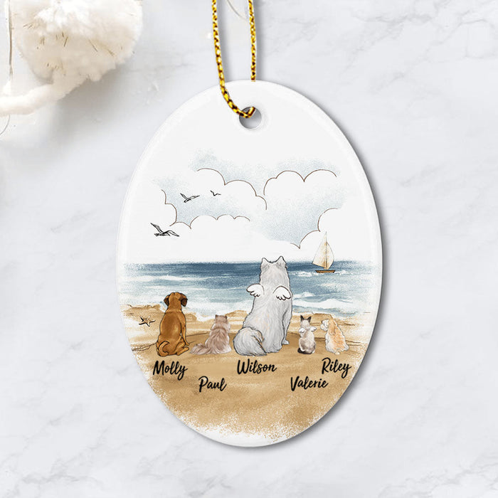 Pet Ornament - Personalized Dog Cat Ornament - oval