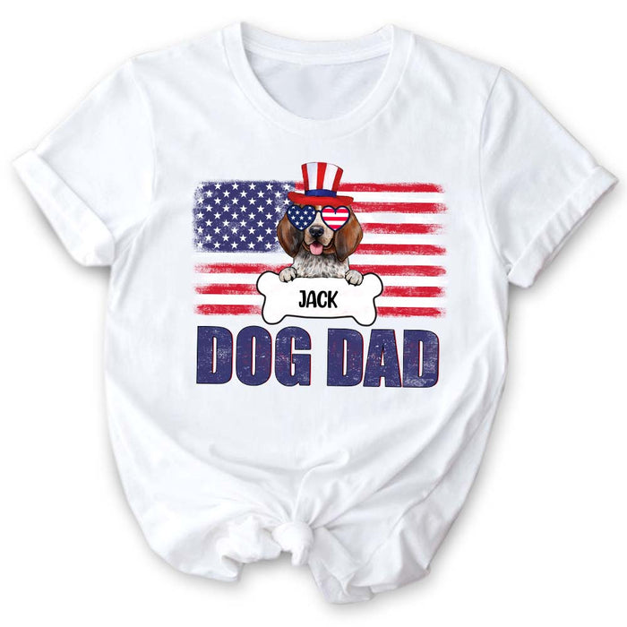 Personalized T-shirt for dog lovers - 4th of July - Dog Dad