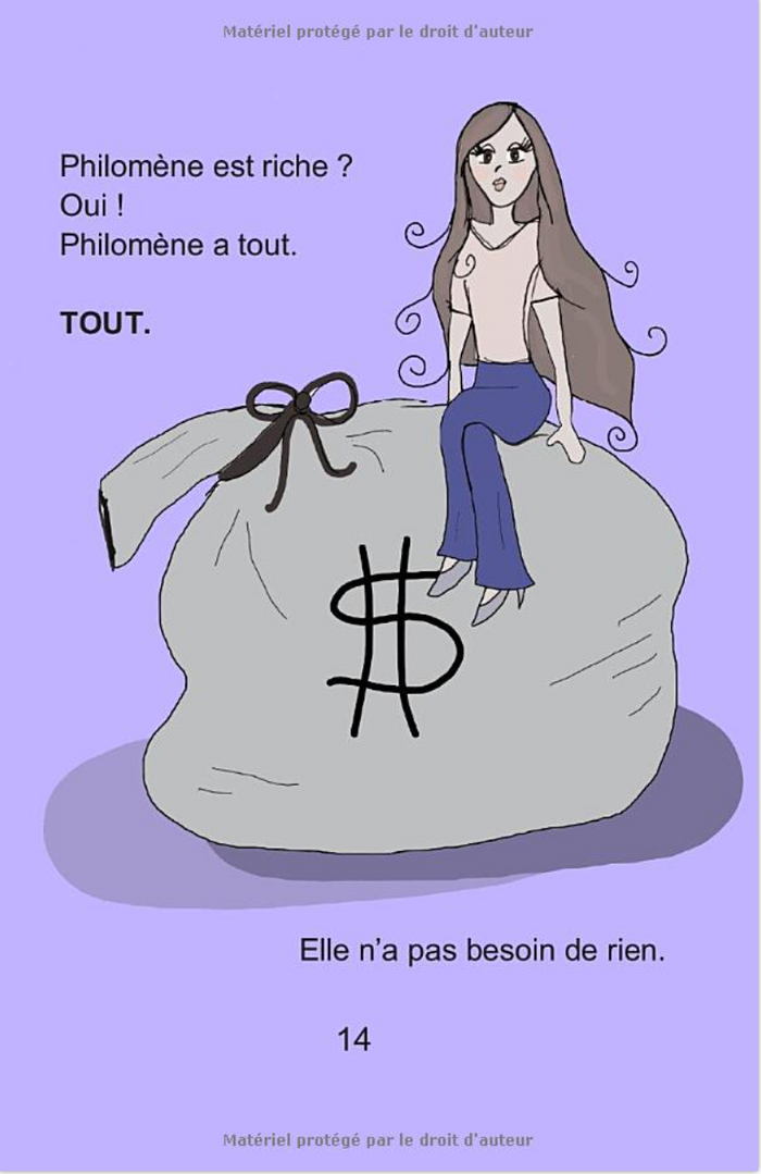 Philomène s'ennuie (color French Edition), by Theresa Jensen