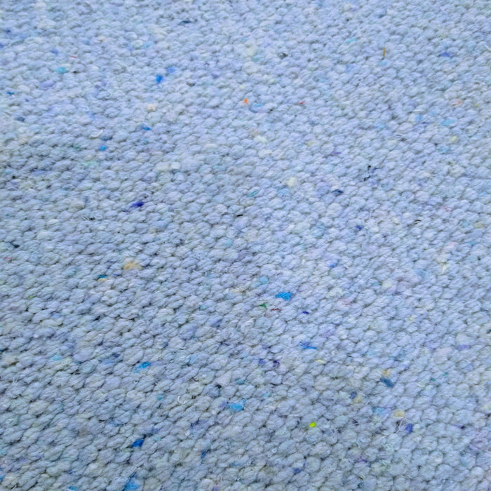 sky blue cotton rug detail