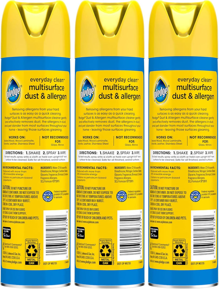 available in 9.7oz single can or 3-pack refill configuration