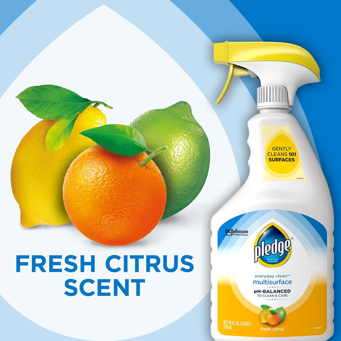Pledge pH-Balanced Multisurface Cleaner – Gentle Everyday Care for Nurseries, Mudrooms, and Playrooms