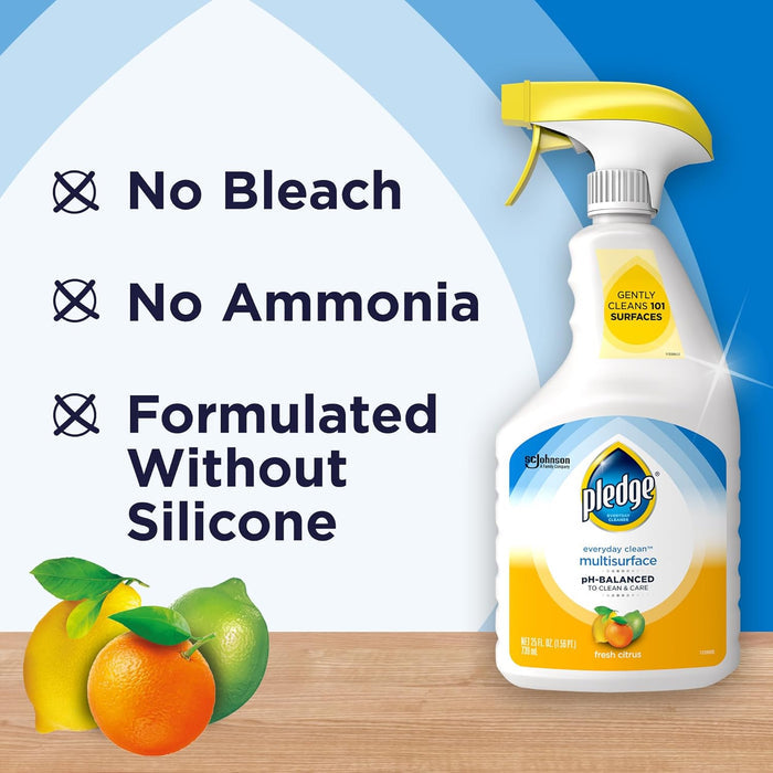 Pledge pH-Balanced Multisurface Cleaner – Gentle Everyday Care for Nurseries, Mudrooms, and Playrooms