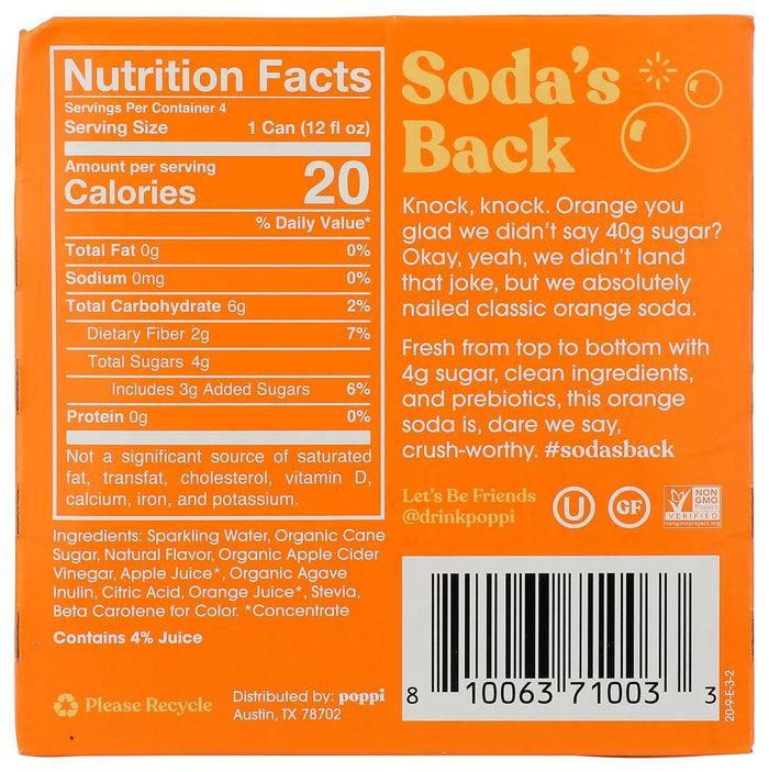 5g of sugar or less per can