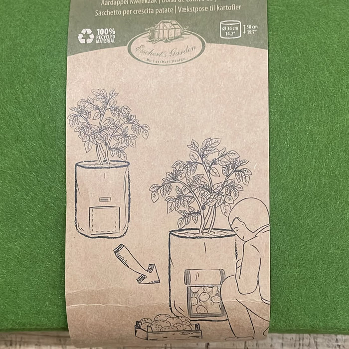 A 'Potato Grow Bag' by Garden Starter, wrapped in a paper sleeve.