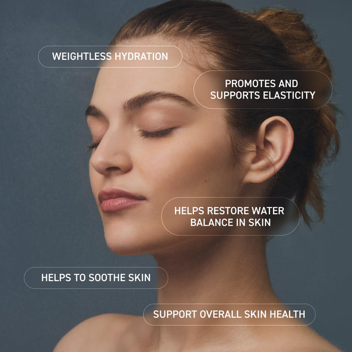 fine-mist pump delivering even, weightless, non-sticky coverage