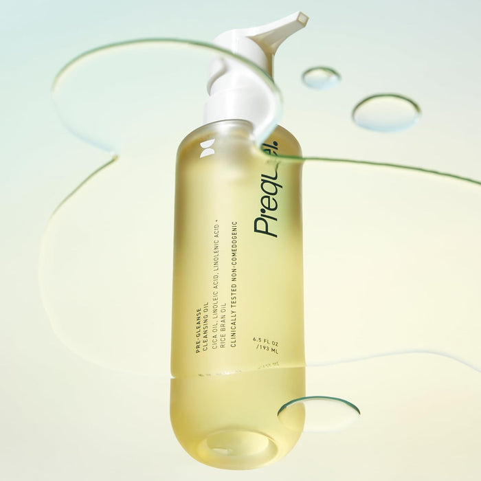Prequel Skin Pre-Gleanse Oil Cleanser – Wind-Down Skincare Ritual for Bedroom, Fragrance-Free Cica Oil Cleanse