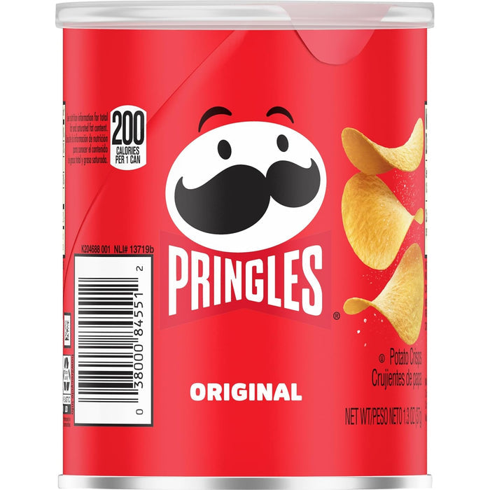 Pringles Single-Serve Crisps – Camping and Hiking Snacks for On-the-Go Adventures, Bulk 12 Pack Original 1.3oz