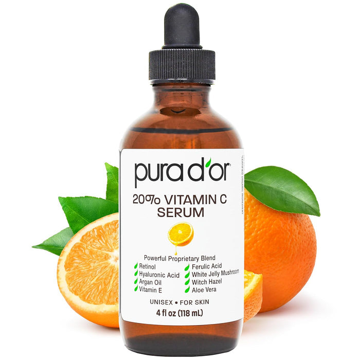 20% vitamin c concentration paired with ferulic acid and vitamin e for enhanced antioxidant performance