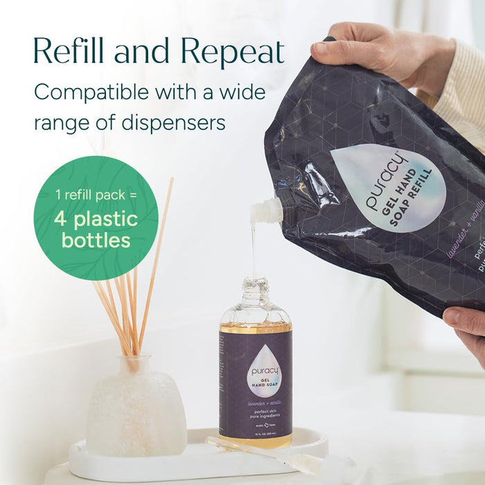 Puracy Lavender & Vanilla Hand Wash – Calming Self-Care Gift for Mom on Mother's Day or Her Birthday