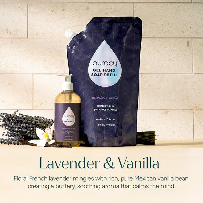 Puracy Lavender & Vanilla Hand Wash – Calming Self-Care Gift for Mom on Mother's Day or Her Birthday