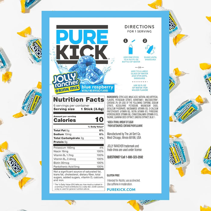 100% daily value of vitamins b3, b5, b6, b7, and b12 per serving