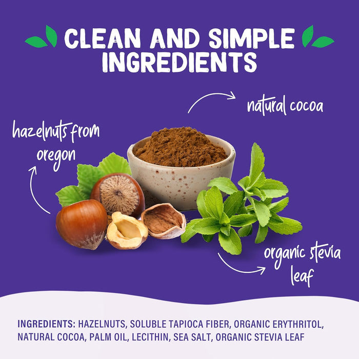 Pyure Sugar-Free Chocolate Spread | Vegan Kid Snack for Texture-Sensitive Toddlers on Rice Cakes