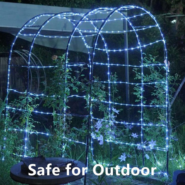 QITONG Solar Tube Lights – 2 Pack Soft White 5000K Home Aesthetic String Lights, Memory Mode