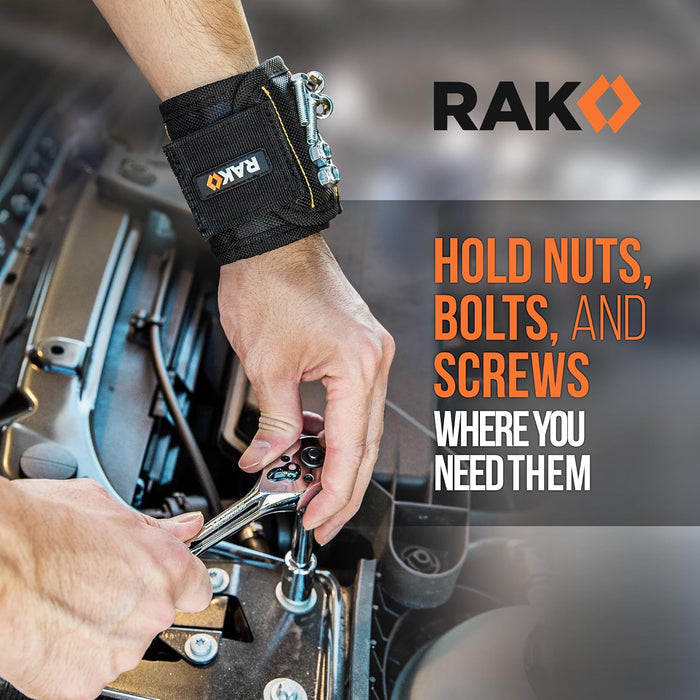RAK Magnetic Wristband – Workshop Efficiency Upgrade for DIY Home Projects, Magnetic Tool Belt Alternative