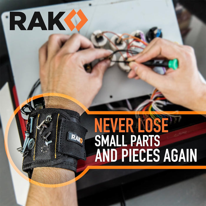 RAK Magnetic Wristband – Workshop Efficiency Upgrade for DIY Home Projects, Magnetic Tool Belt Alternative