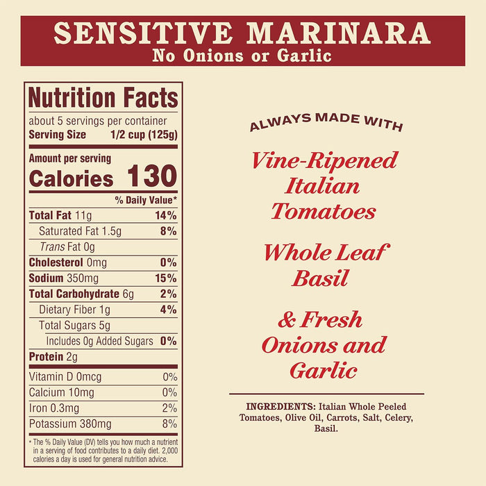 all-natural ingredients including olive oil, basil, and oregano