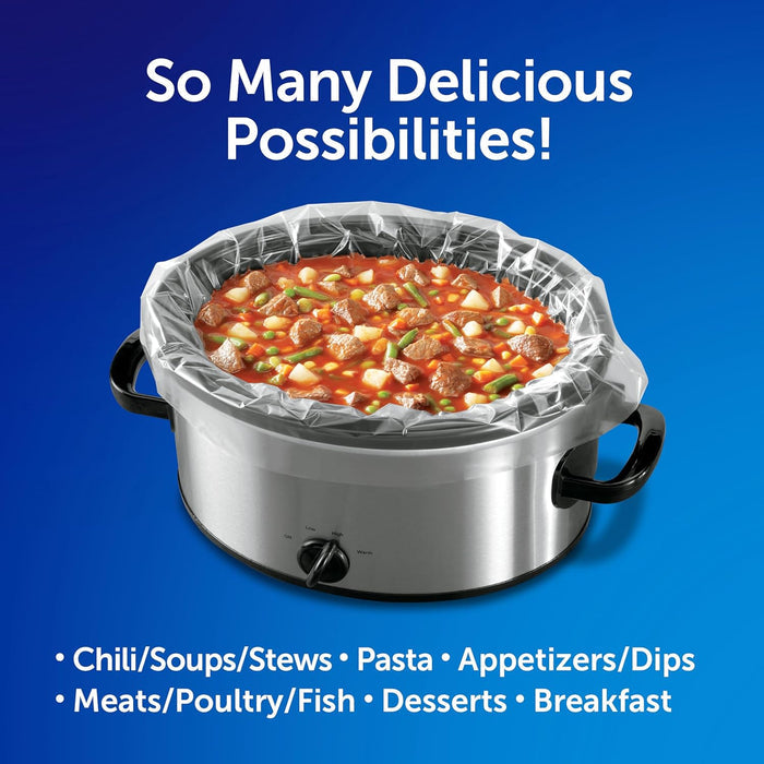 Reynolds Kitchens Slow Cooker Liners – Office Breakroom Potluck Liner for Hands-Off Catering Prep