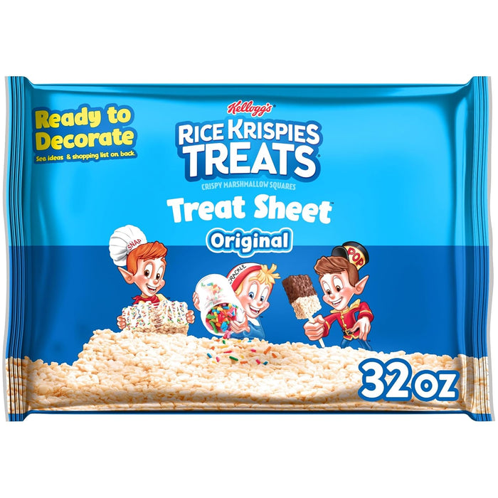 32oz pre-formed marshmallow and toasted rice cereal sheet in one bag