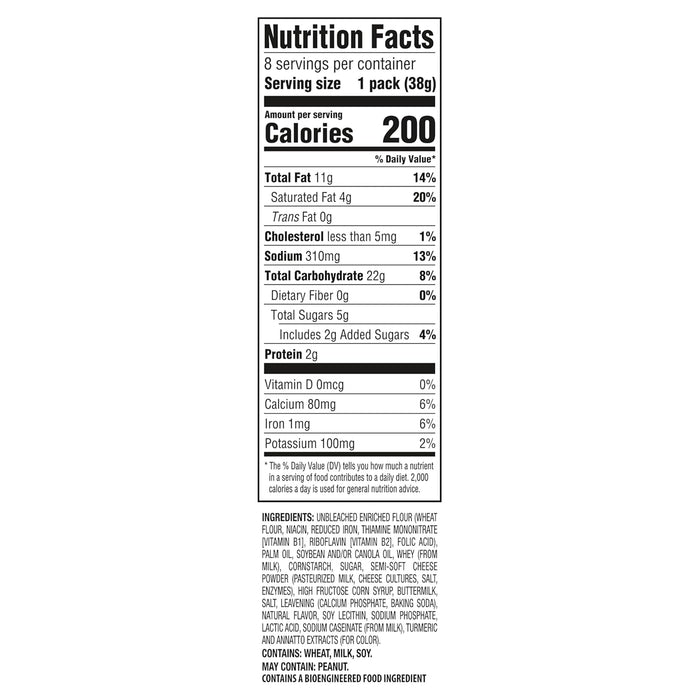 6 cracker sandwiches per pack for built-in portion control