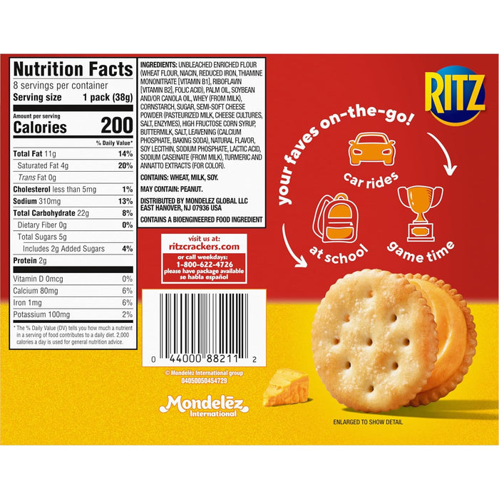 real cheese filling made with pasteurized milk and cheese cultures